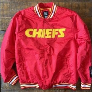 Kansas City KC Chiefs Red Varsity Bomber Jacket XXL NWT